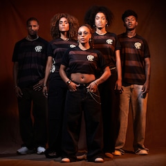 Camiseta do Flamengo Consciência Negra 25/26 Braziline Masculina - Foto 4
