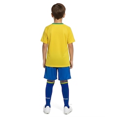 Kit Uniforme de Futebol Seleção do Brasil Fardamento CBF 26/27 Infantil - Foto 2