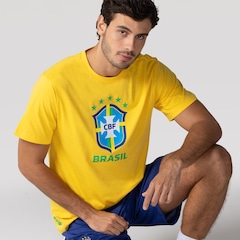 Camiseta Seleção do Brasil Casual CBF 26/27 Masculina - Foto 1