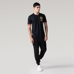 CAMISETA SPFC JACQUARD MASC PRETA - Foto 7