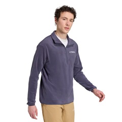 Jaqueta adidas Fleece 1/2 Zíper Multi Essentials - Masculina - Foto 4