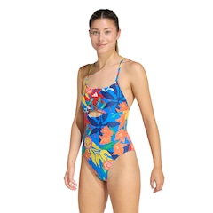 Maiô adidas Natação Flowers - Feminino - Foto 1