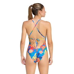 Maiô adidas Natação Flowers - Feminino - Foto 2