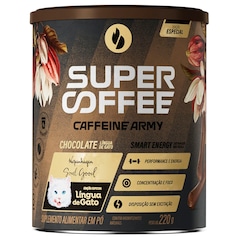 Pré Treino SuperCoffee Chocolate Língua de Gato - 220g - Foto 1