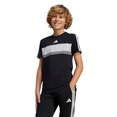 Camiseta adidas Seasonal Essentials Tiberio Três Listras - Infantil - Foto 1