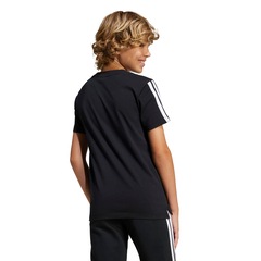 Camiseta adidas Seasonal Essentials Tiberio Três Listras - Infantil - Foto 3
