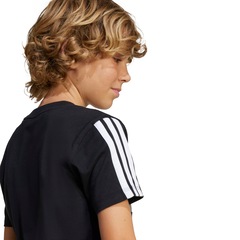 Camiseta adidas Seasonal Essentials Tiberio Três Listras - Infantil - Foto 5