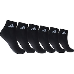 Kit de Meia adidas Sportswear Essentials Ankle com 3 Pares - Foto 1