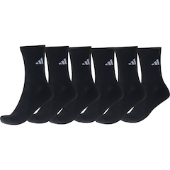 Kit de Meia adidas Sportswear Três Listras Essentials Crew com 3 Pares - Foto 2