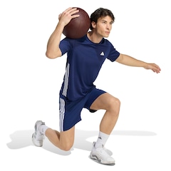 Camiseta adidas Workout Essentials Base 3S - Masculina - Foto 4