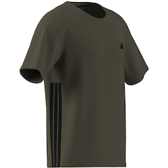 Camiseta adidas Workout Essentials Base 3S - Masculina - Foto 8