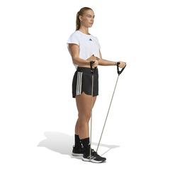 Shorts adidas Pacer Cintura alta Workout - Feminino - Foto 2