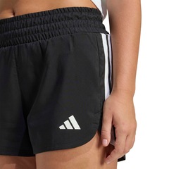 Shorts adidas Pacer Cintura alta Workout - Feminino - Foto 4