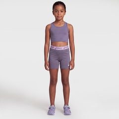 Short Asics Lic Elstico Logo Infantil - Foto 3