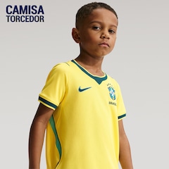 Camisa Brasil Nike I 2026/27 Torcedor Pro Criança - Foto 1