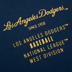 Blusão Gola Careca Fanatics MLB Los Angeles Dodgers 3 Masculino - Foto 3