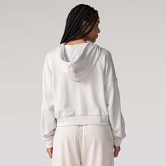 Blusão adidas Essentials tres Listras com Ziper e Capuz - Feminino - Foto 3