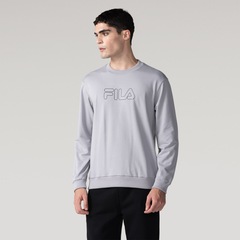 Blusão Fila LS Letter Outline Light Masculino - Foto 2