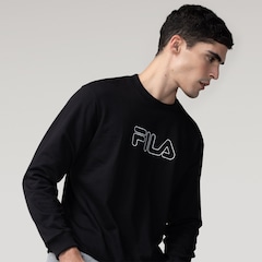 Blusão Fila LS Letter Outline Light Masculino - Foto 1