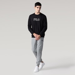 Blusão Fila LS Letter Outline Light Masculino - Foto 4