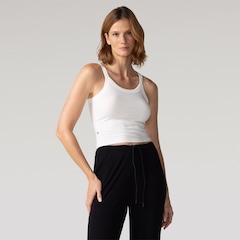 Camiseta Regata Fila Ribbed Letter Feminina - Foto 1