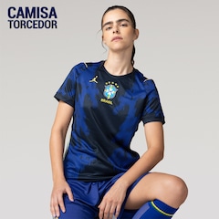 Camisa Brasil Nike Jordan II 2026/27 Torcedora Pro Feminina - Foto 1