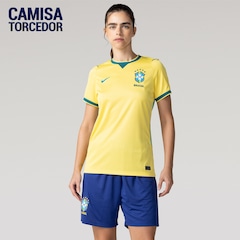 Camisa Brasil Nike I 2026/27 Torcedora Pro Feminina - Foto 1