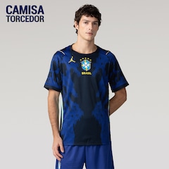 Camisa Brasil Nike Jordan II 2026/27 Torcedor Pro Masculina - Foto 1