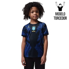 Camisa Brasil Nike Jordan II 2026/27 Torcedor Pro Criança - Foto 1