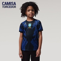 Camisa Brasil Nike Jordan II 2026/27 Torcedor Pro Criança - Foto 1