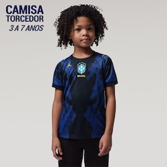 Camisa Brasil Nike Jordan II 2026/27 Torcedor Pro Criança - Foto 1