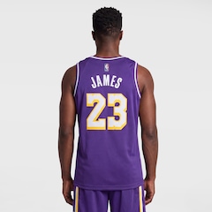 Camiseta Regata Nike Los Angeles Lakers Dri-FIT Swingman Jersey Statement 2025 - Masculina - Foto 2