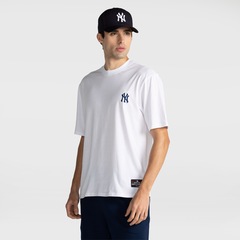 Camiseta Fanatics Major League Baseball Pocket Logo Fit New York Yankees Masculina - Foto 1