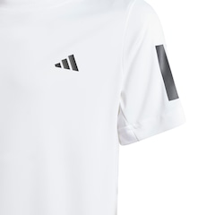 Camiseta adidas Club 3 Listras Infantil - Foto 3