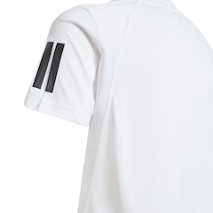 Camiseta adidas Club 3 Listras Infantil - Foto 4