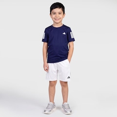 Camiseta adidas Club 3 Listras Infantil - Foto 3