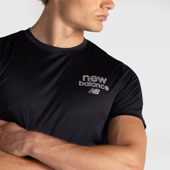 Bermuda New Balance Left Chest Graph Masculina - Foto 4