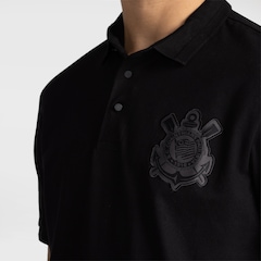 Camisa Polo do Corinthians All Black Coimbra Masculina - Foto 4