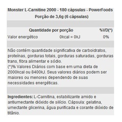 Kit Abdómen Trincado - Monster L-Carnitine 2000 + Power Maca Peruana - Foto 2