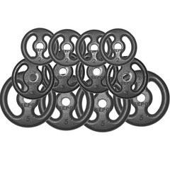 Kit para Halteres e Supino Sepo: 3 Barras para Musculação + 12 Anilhas - 40Kg - Foto 3