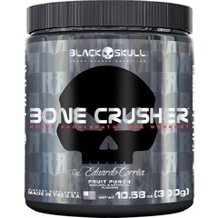 Pré-Treino Black Skull Bone Crusher by Eduardo Corrêa - Frutas Vermelhas - 300g - Foto 1