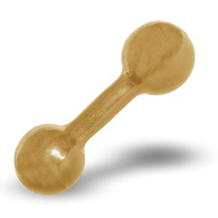 Halter Emborrachado Acte Sports - 6kg - Foto 1