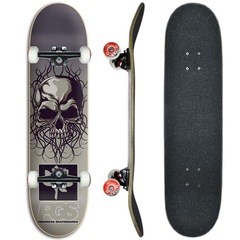 Skate Profissional Completo Progress - PGS Caveira 8.2 - Foto 1