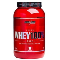 Whey Protein Integralmédica Super Whey 100% Pure - Chocolate - 907g + Coqueteleira - Foto 2