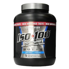 Whey Protein Isolado Dymatize Nutrition Iso 100 -  Baunilha - 1342g - Foto 1