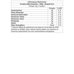 Creatina Body Action Monohydrate - 300g - Foto 2