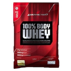 Whey Protein BodyAction 100% Body - Morango - 900g - Foto 1