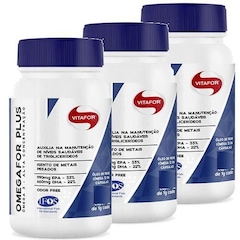 Ômega Vitafor For plus - 60 Cápsulas - 3 Frascos - Foto 1