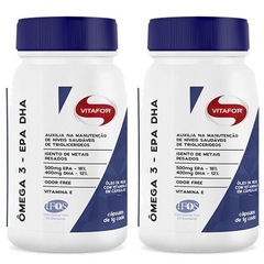Ômega 3 Vitafor Omegafor1g - 2 Unidades com 120 Cápsulas Cada - Foto 1
