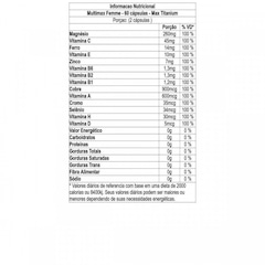 Multivitamínico Max Titanium Multimax Femme - 60 cápsulas - Foto 2